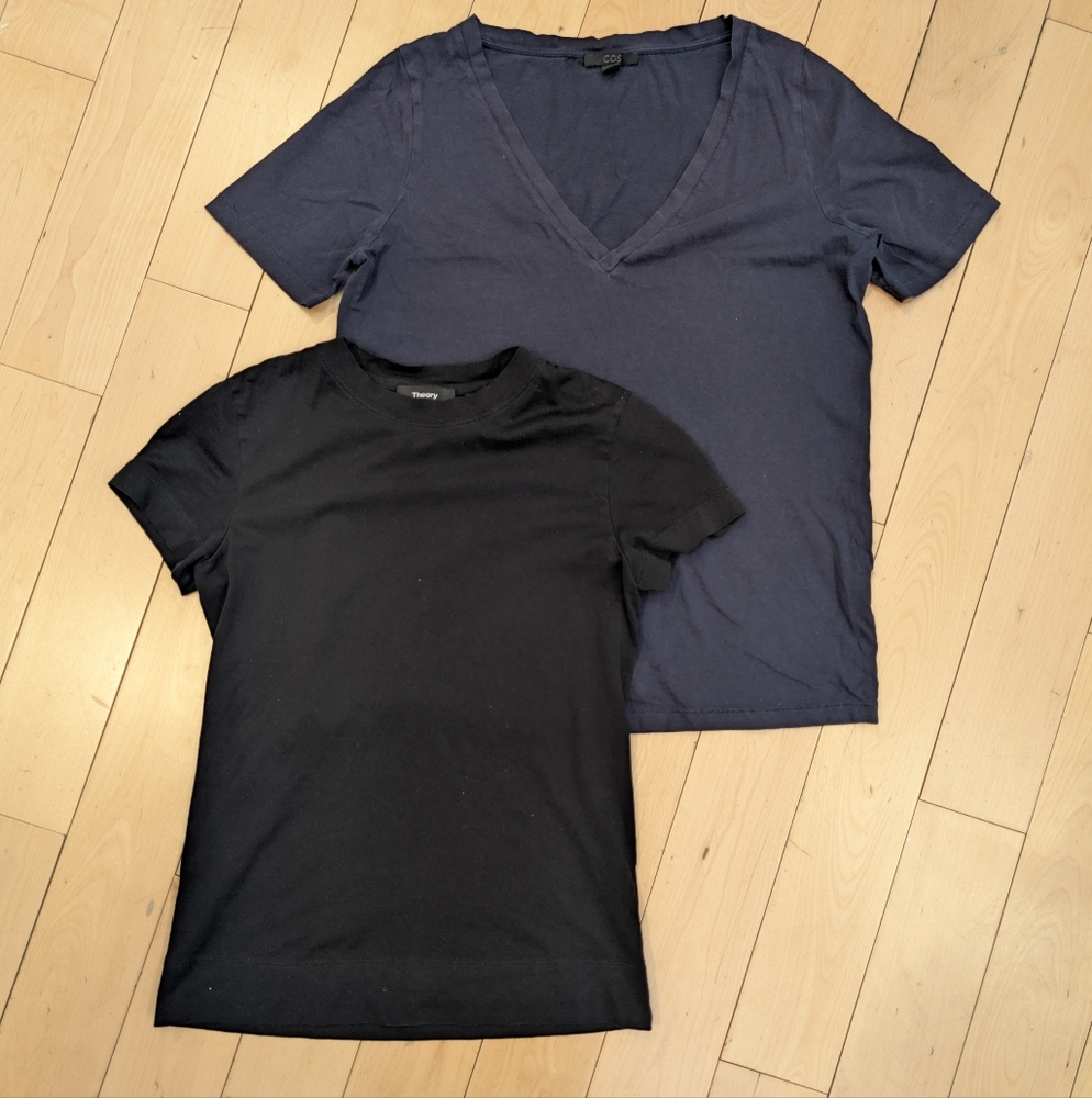 MOVING SALE Set of 2 Premium Women's Tshirts - COS and Theory Size Small
